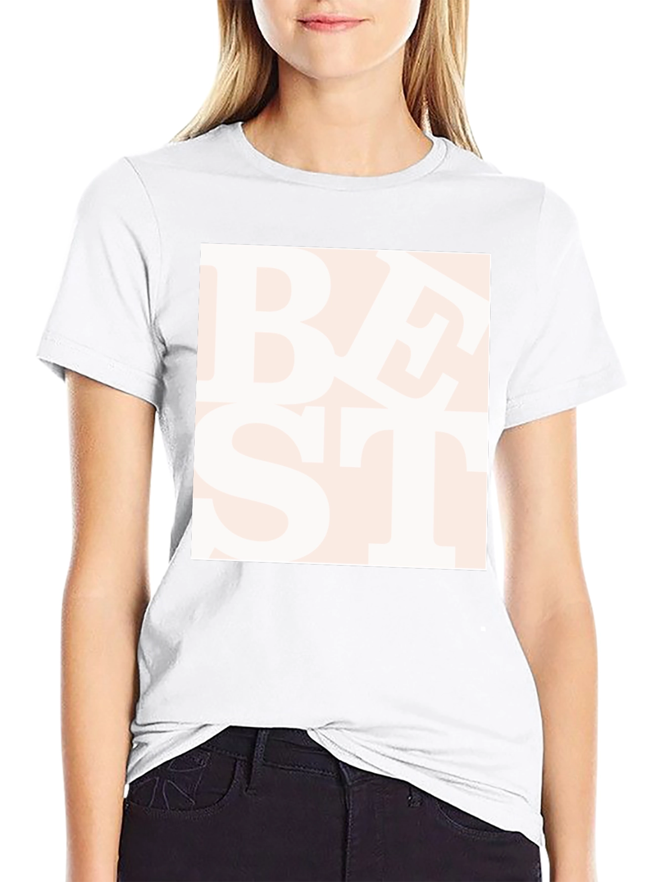 Trendy Best Text Graphic Black T-Shirt
