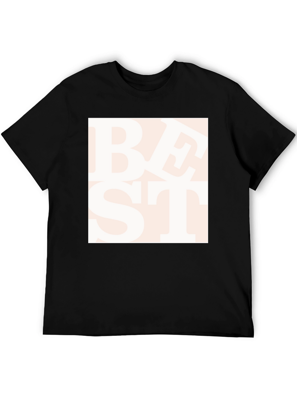 Trendy Best Text Graphic Black T-Shirt