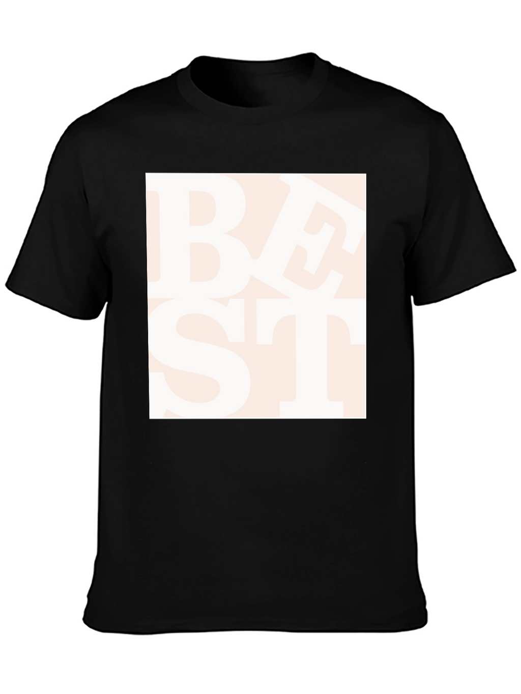 Trendy Best Text Graphic Black T-Shirt