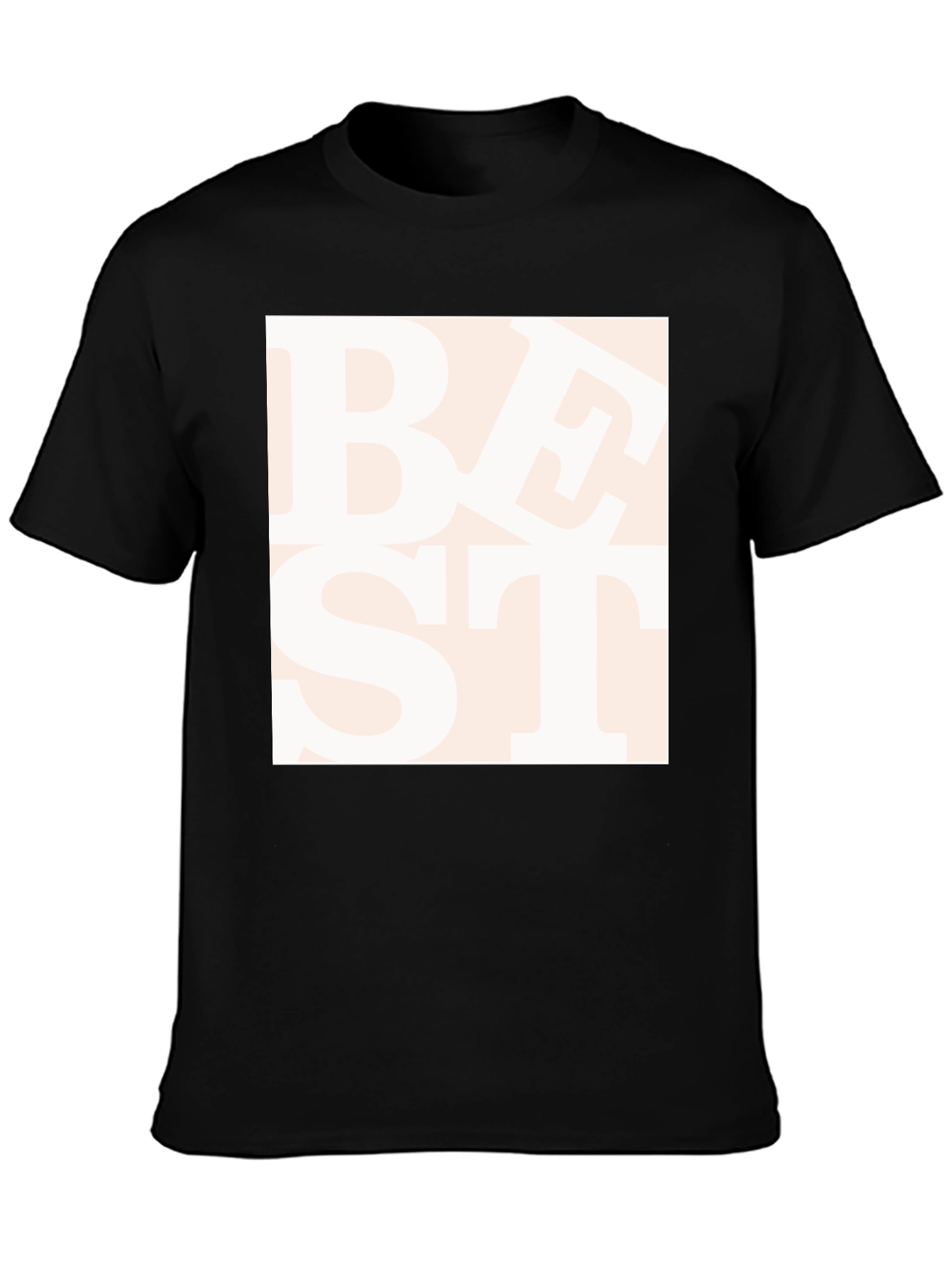 Trendy Best Text Graphic Black T-Shirt