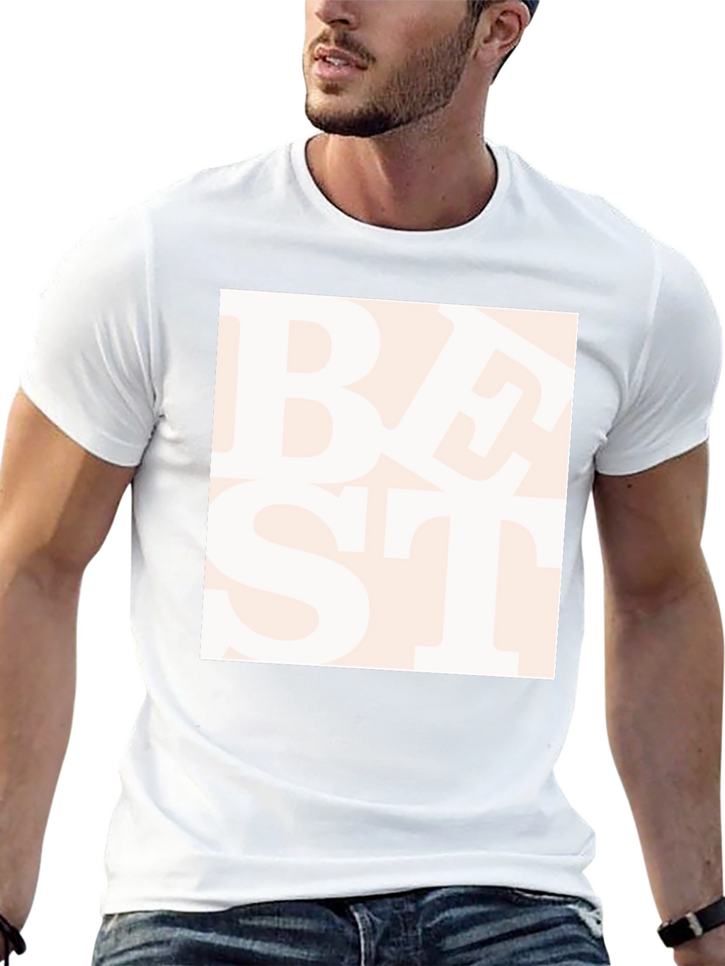 Trendy Best Text Graphic Black T-Shirt