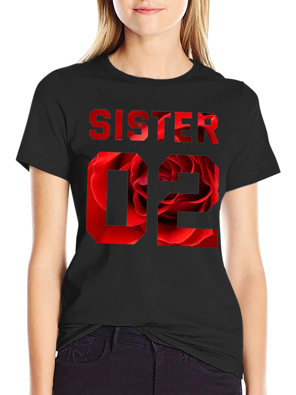 Sister 02 Floral Graphic T-Shirt