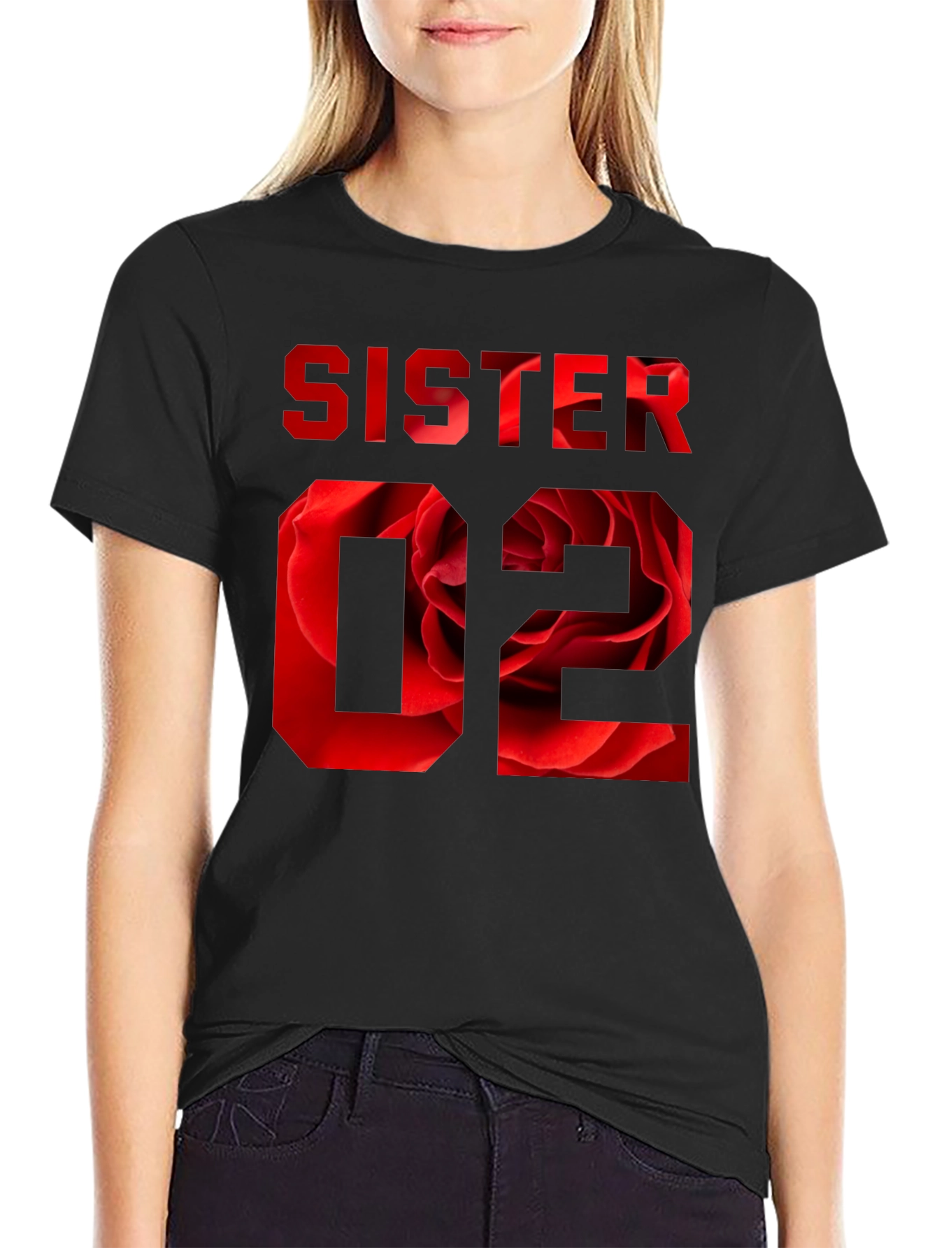 Sister 02 Floral Graphic T-Shirt