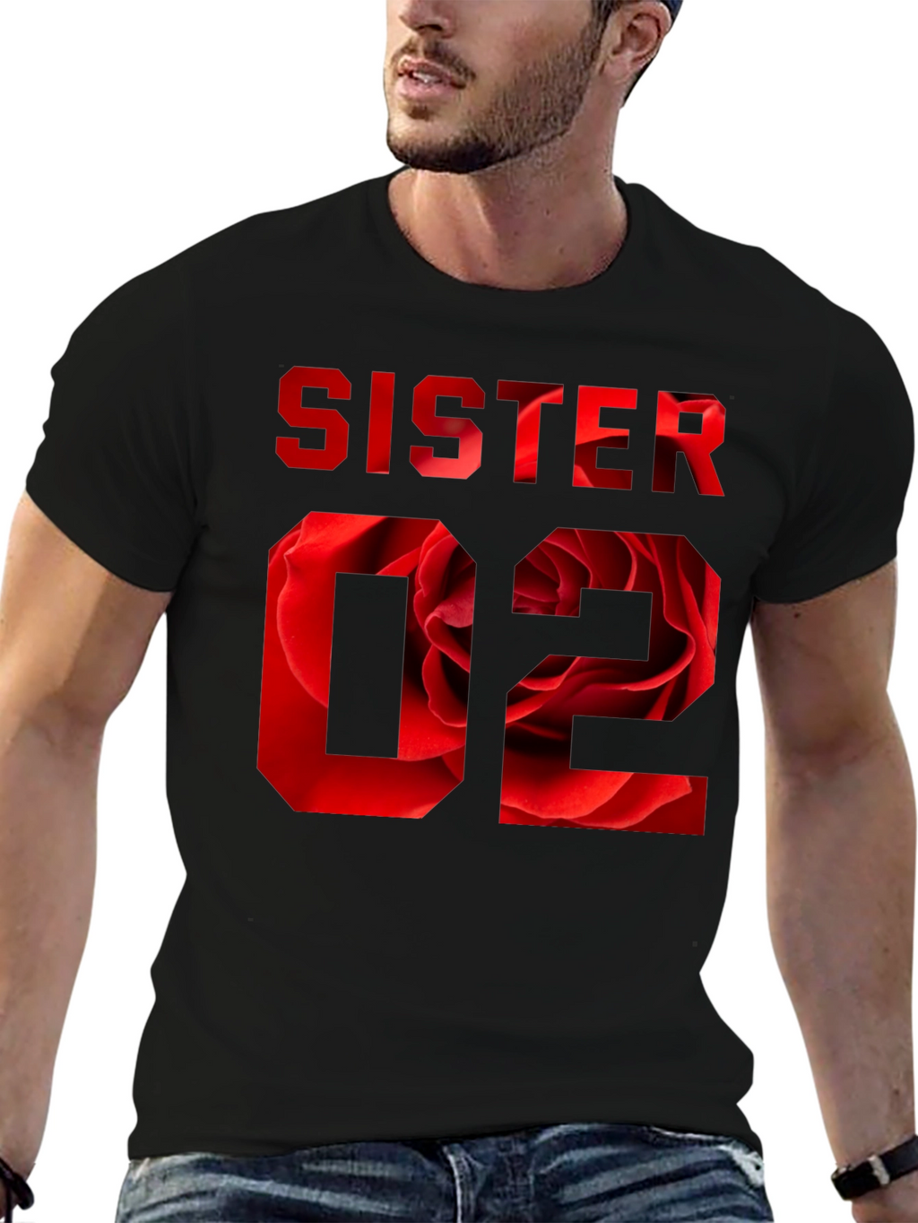 Sister 02 Floral Graphic T-Shirt