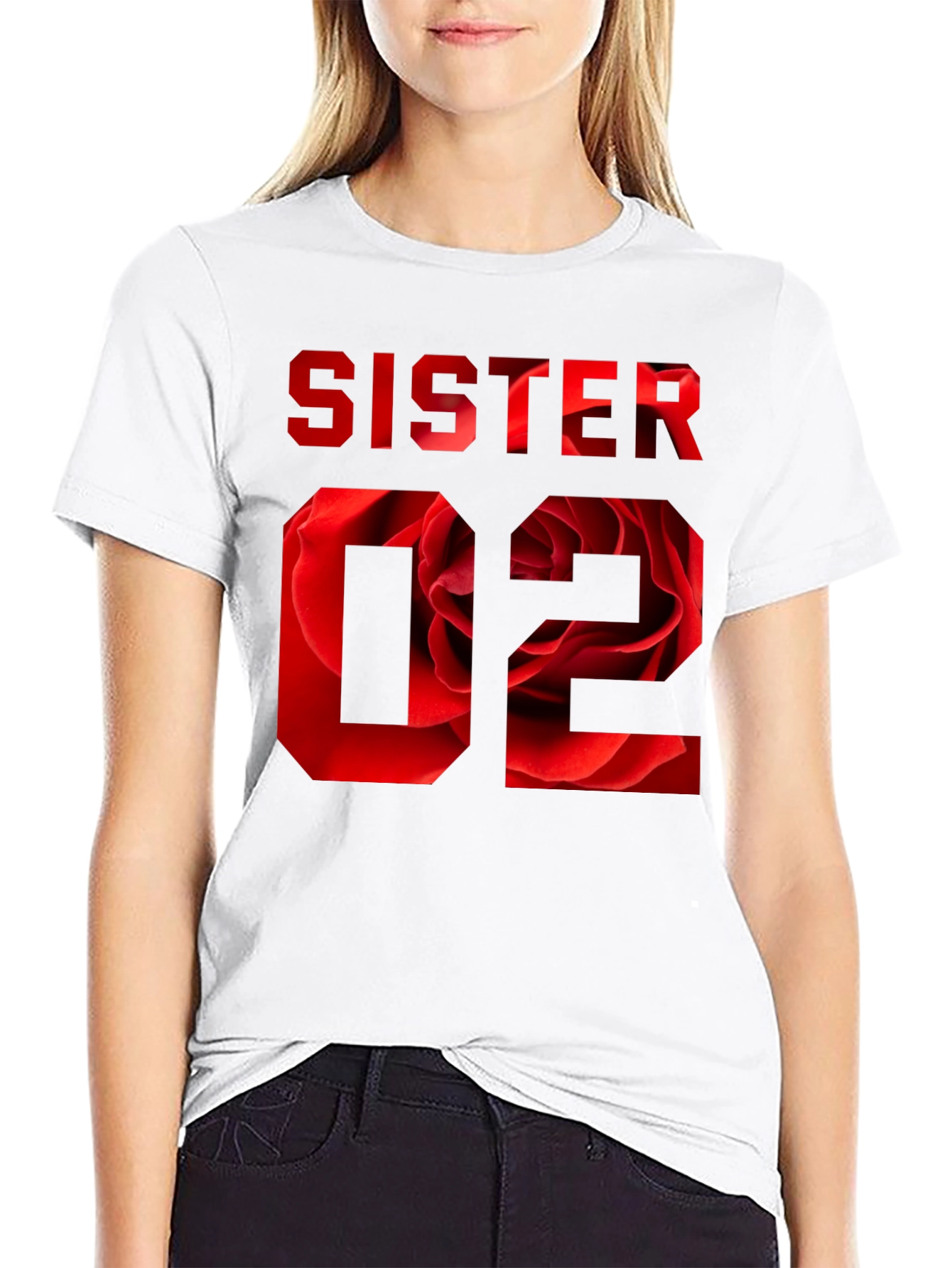 Sister 02 Floral Graphic T-Shirt