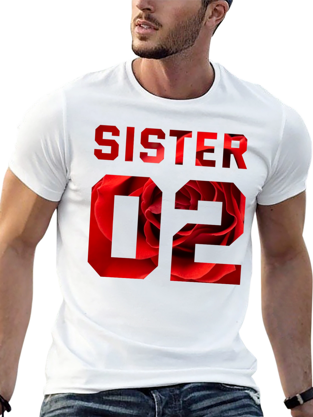 Sister 02 Floral Graphic T-Shirt