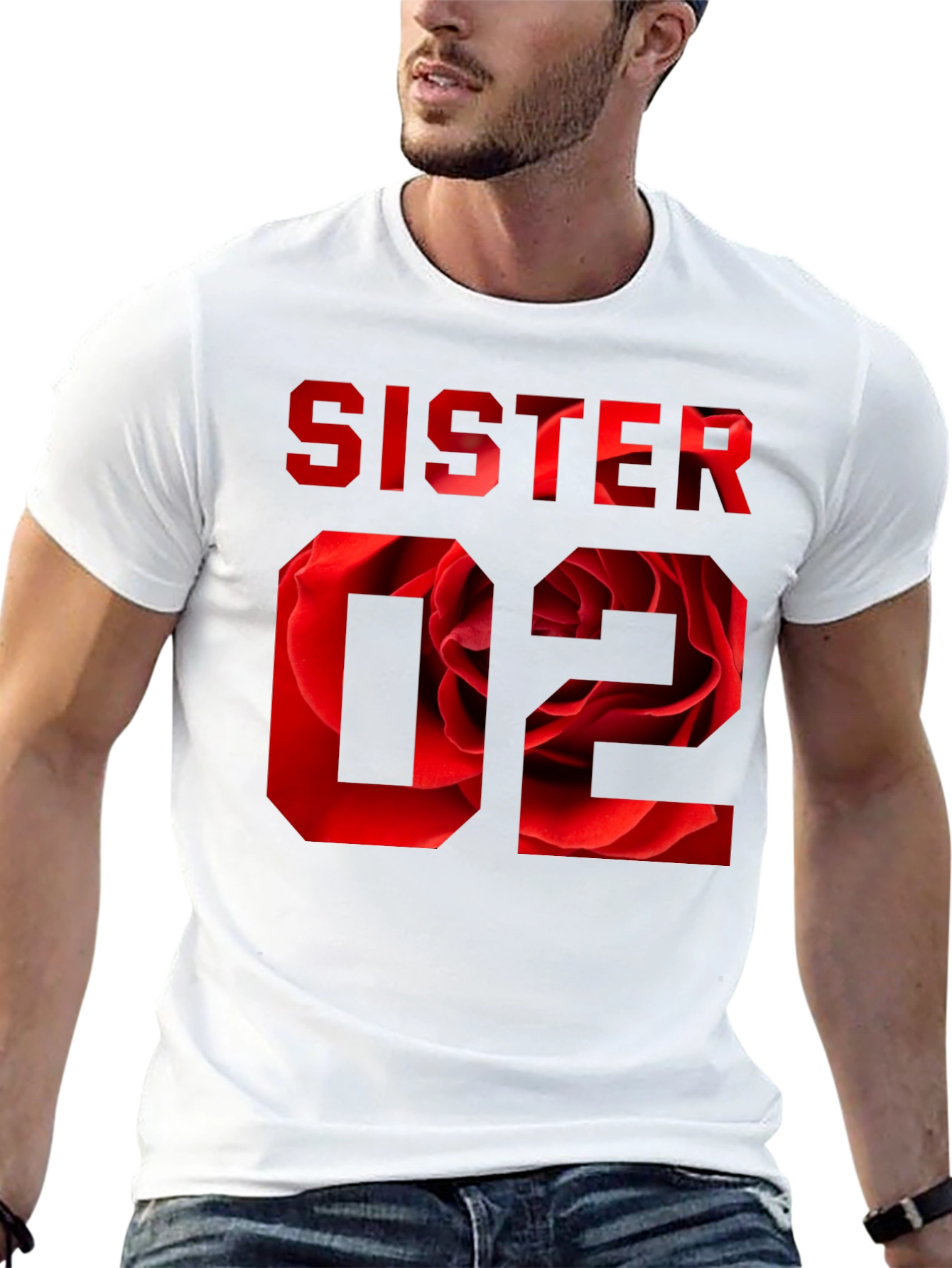 Sister 02 Floral Graphic T-Shirt