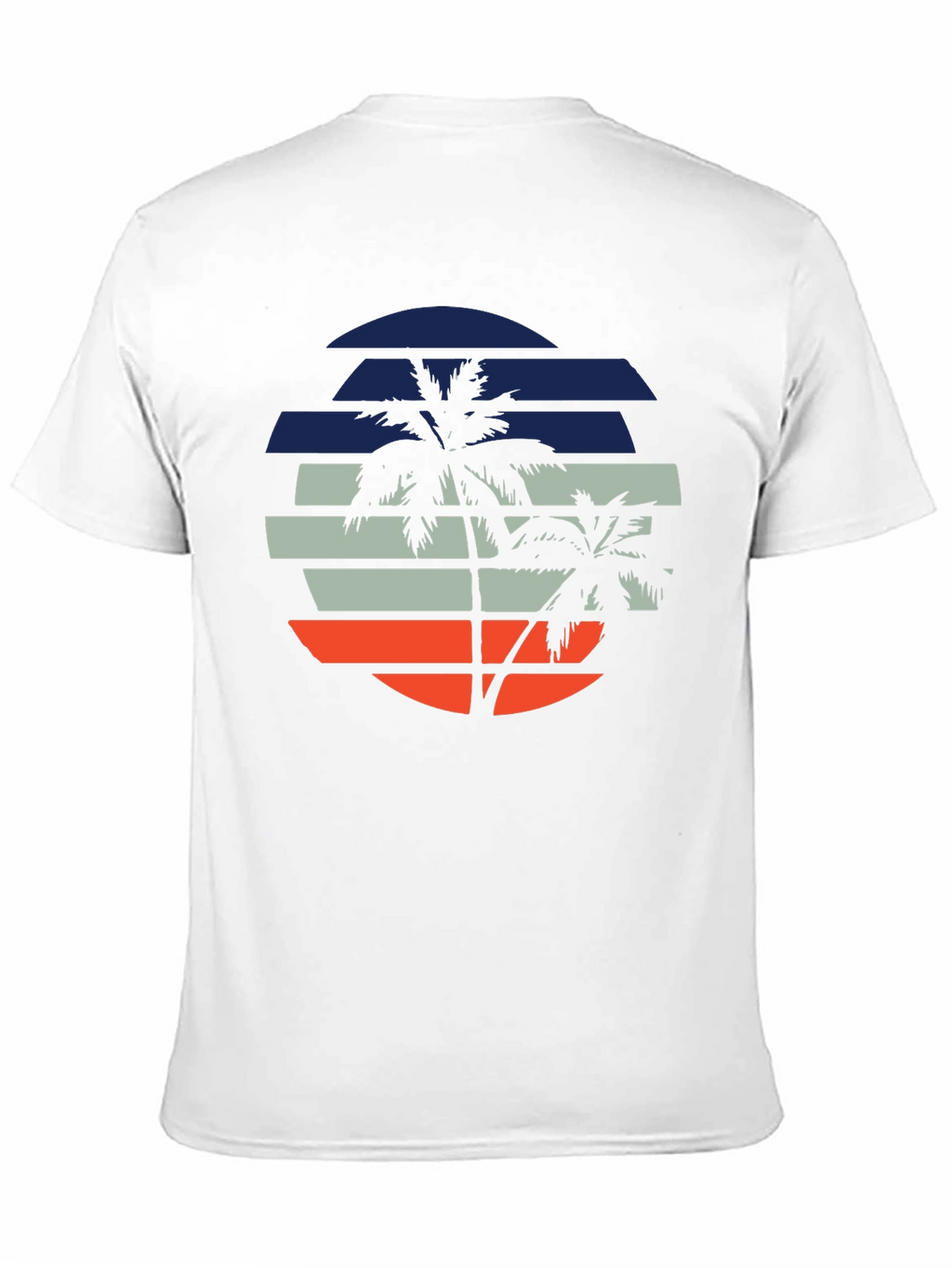 Retro Palm Tree Sunset Graphic T-Shirt