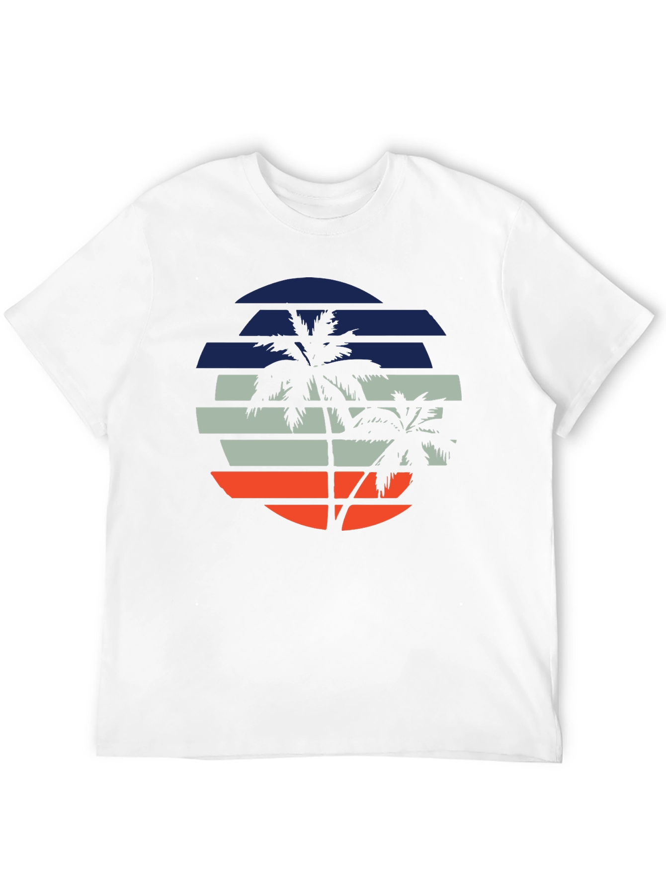 Retro Palm Tree Sunset Graphic T-Shirt