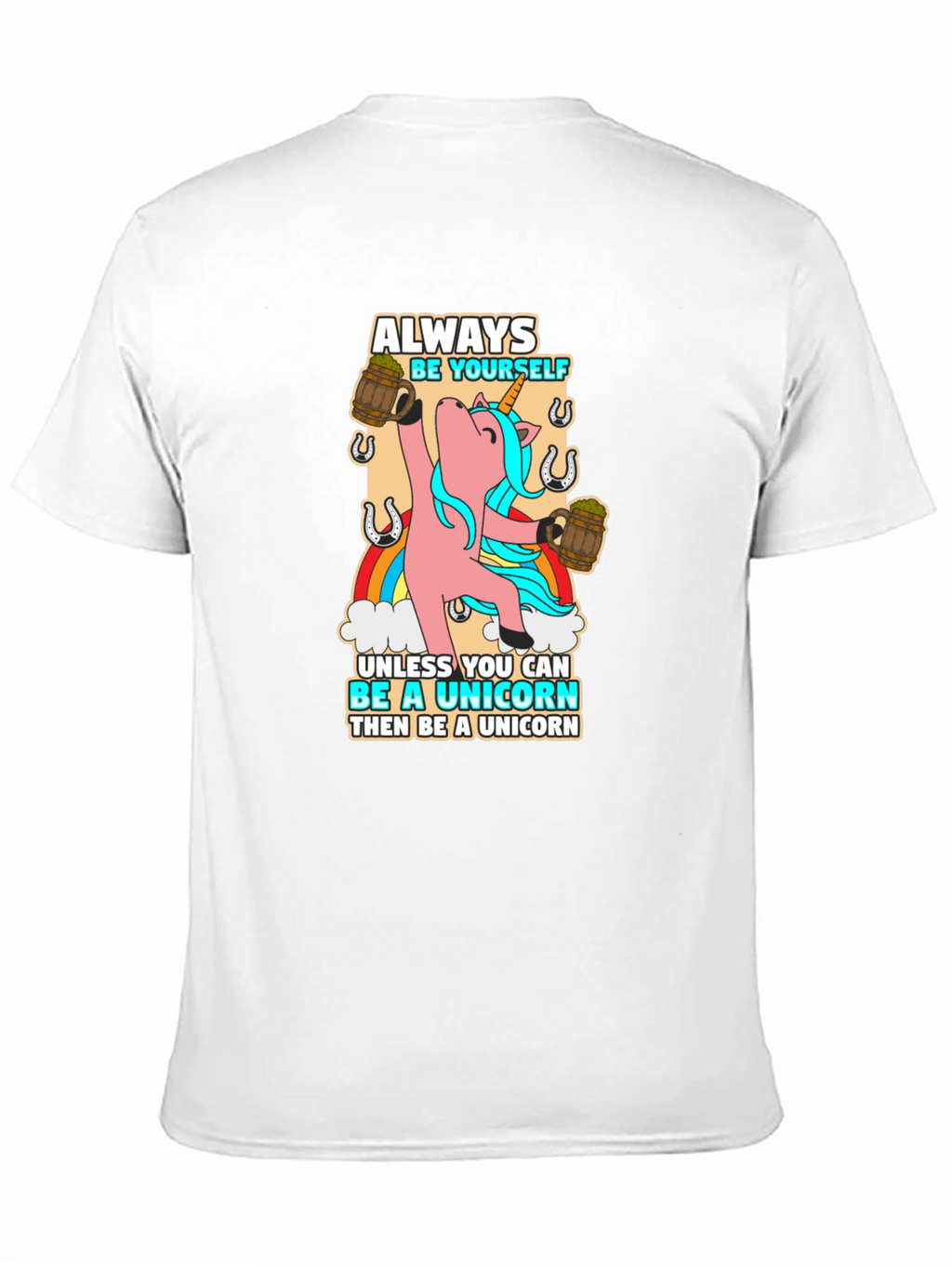 Always Be Yourself Unicorn Black T-Shirt