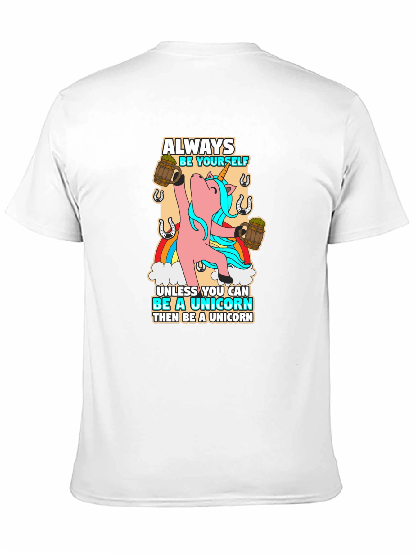 Always Be Yourself Unicorn Black T-Shirt
