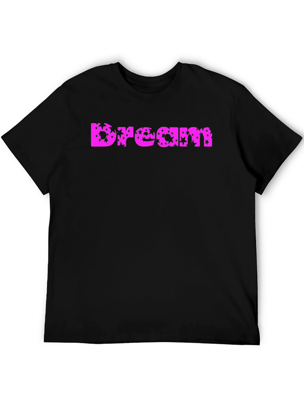 Dream Star Print T-Shirt - Black