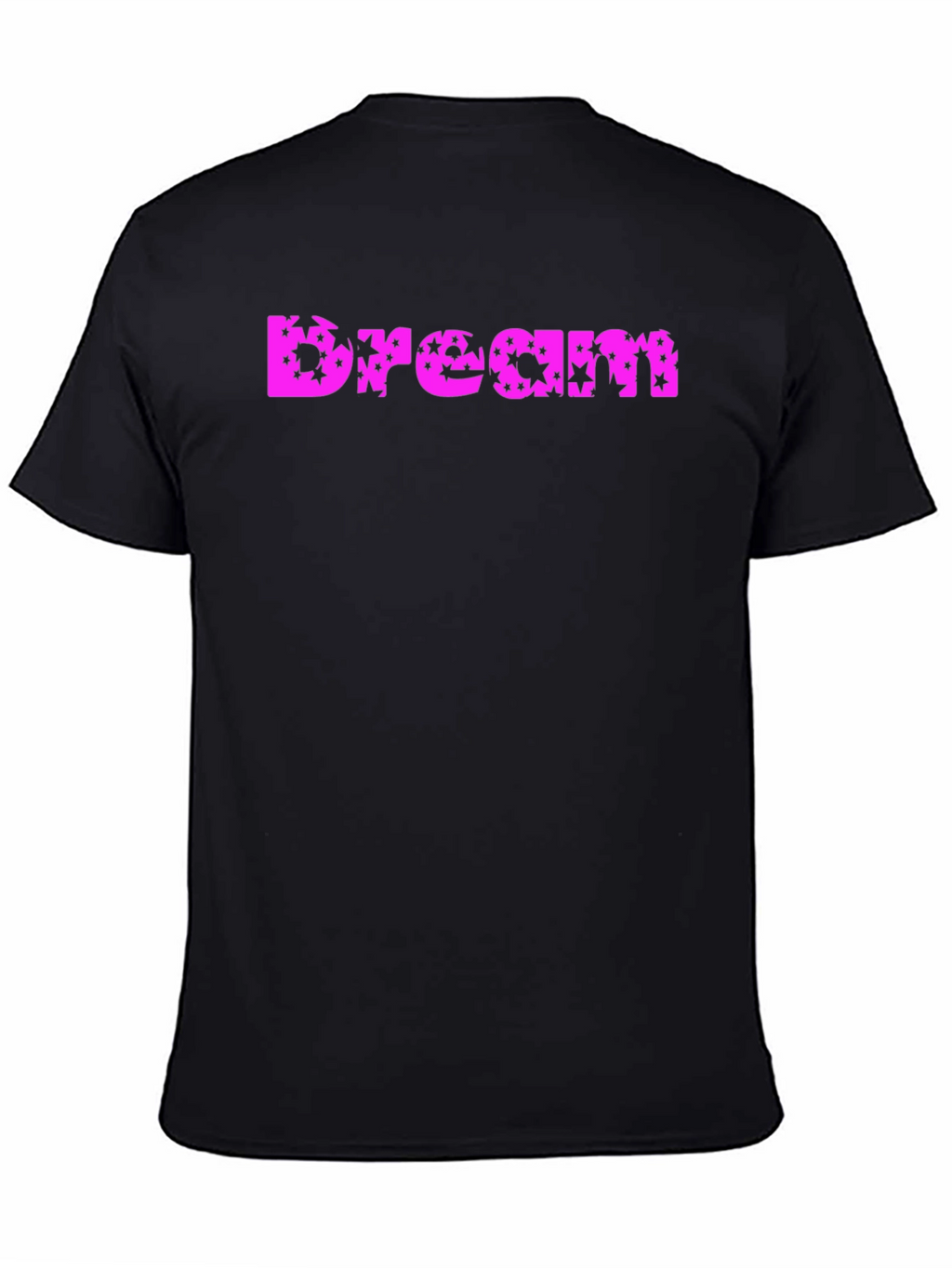 Dream Star Print T-Shirt - Black