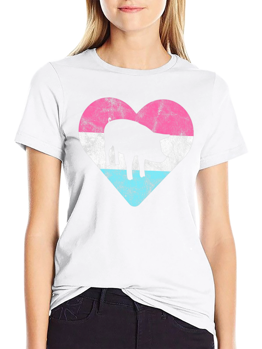 Pig Heart Pride T-Shirt - Black