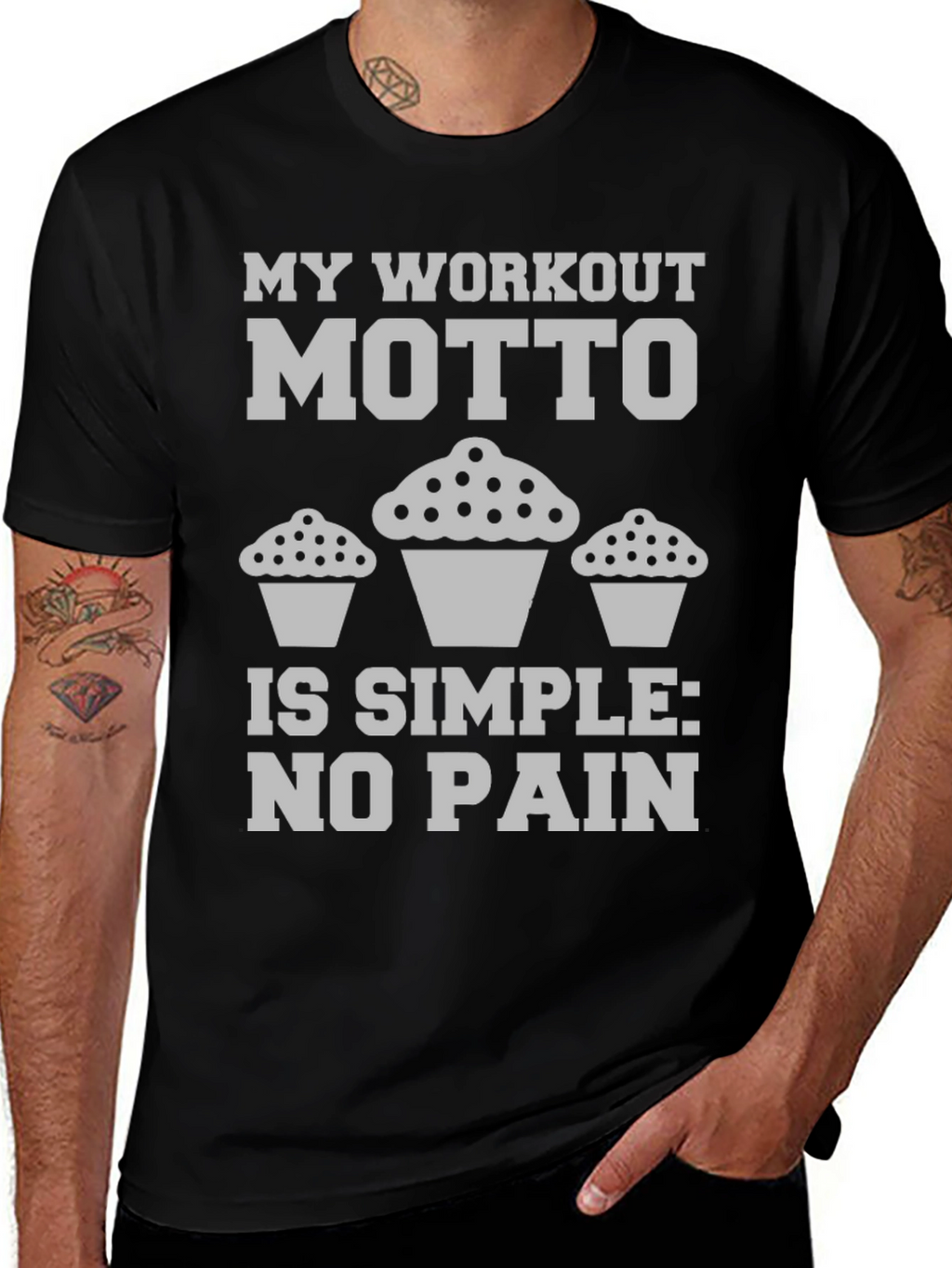 Workout Motto Cupcake T-Shirt
