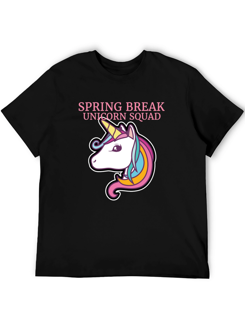 Spring Break Unicorn Squad Graphic T-Shirt