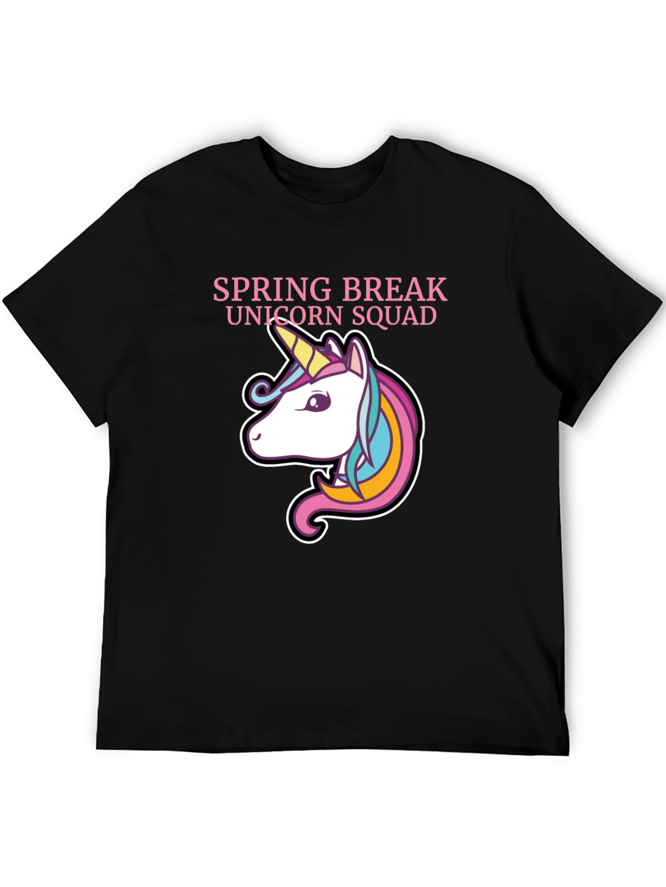 Spring Break Unicorn Squad Graphic T-Shirt