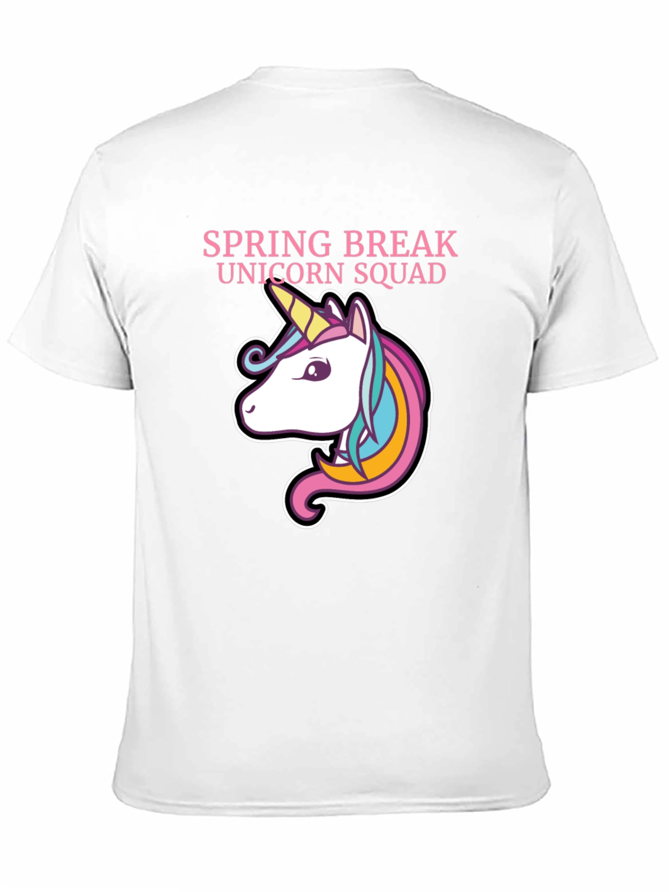 Spring Break Unicorn Squad Graphic T-Shirt