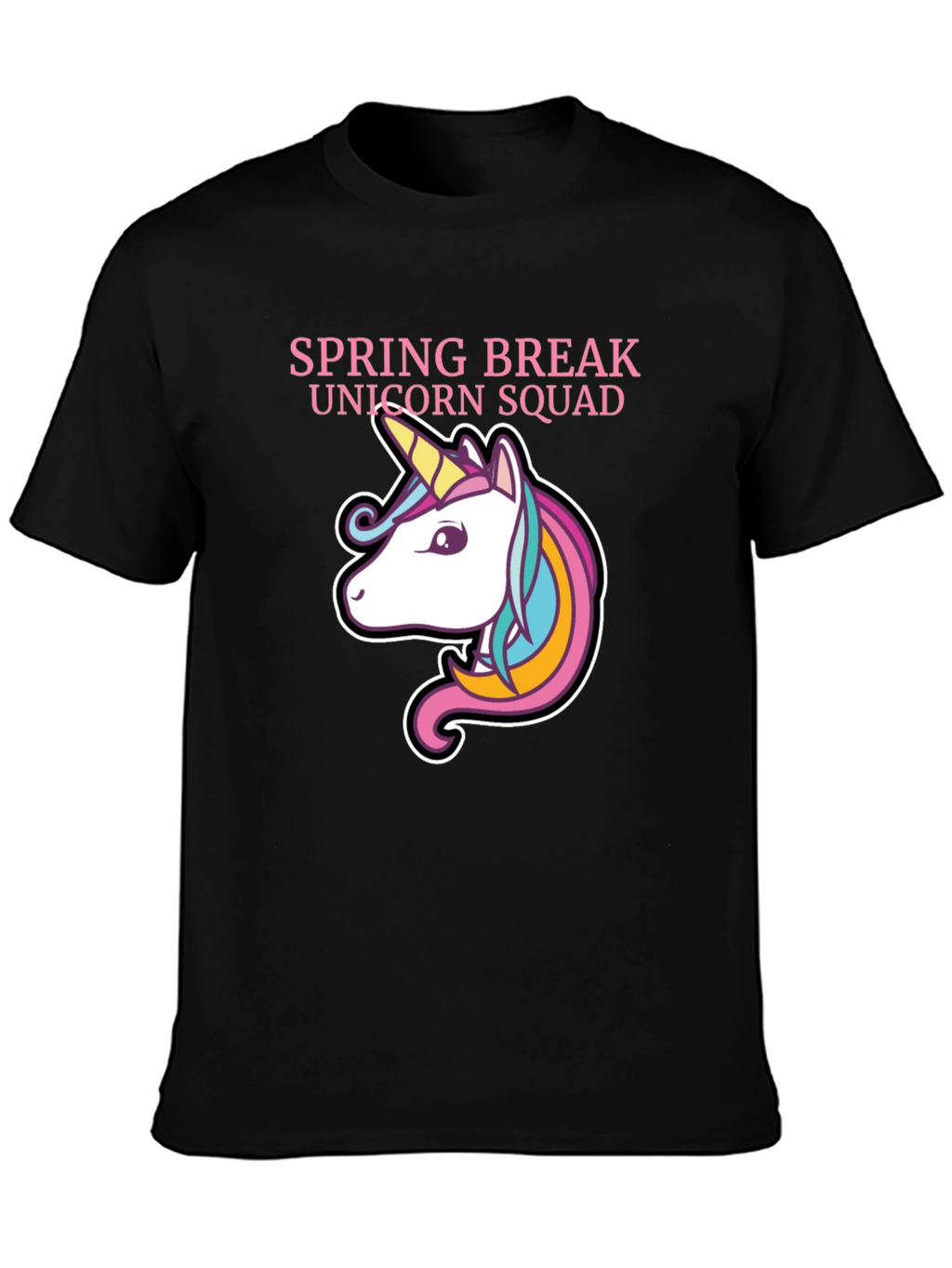 Spring Break Unicorn Squad Graphic T-Shirt