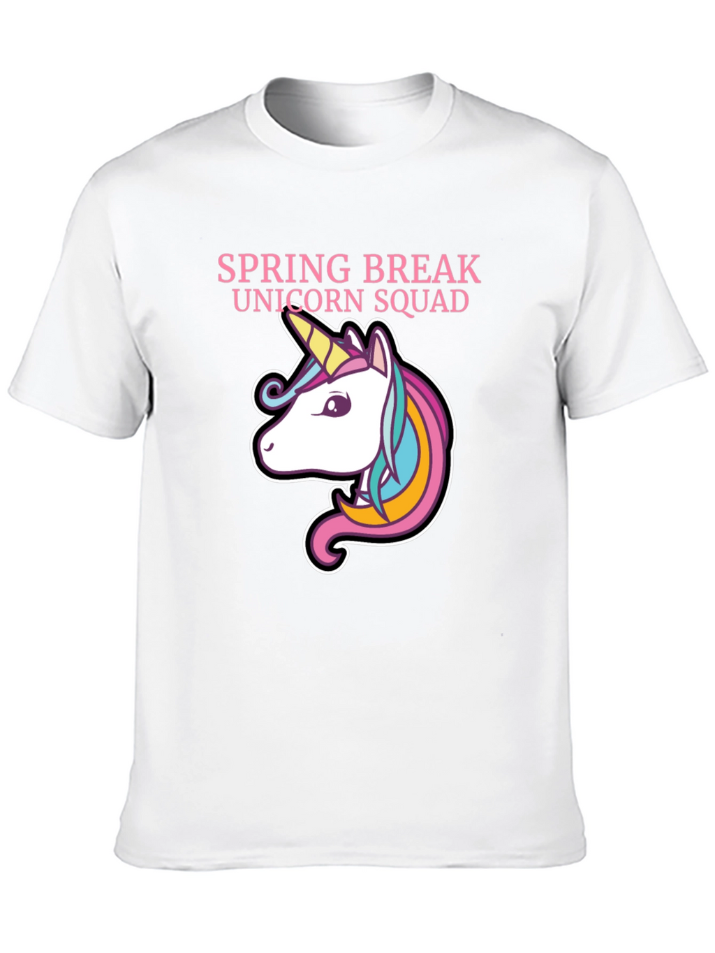 Spring Break Unicorn Squad Graphic T-Shirt