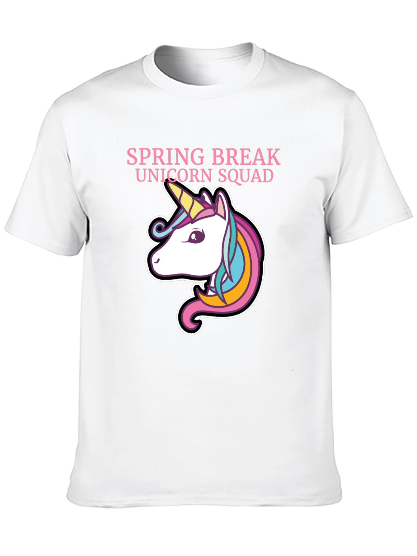Spring Break Unicorn Squad Graphic T-Shirt