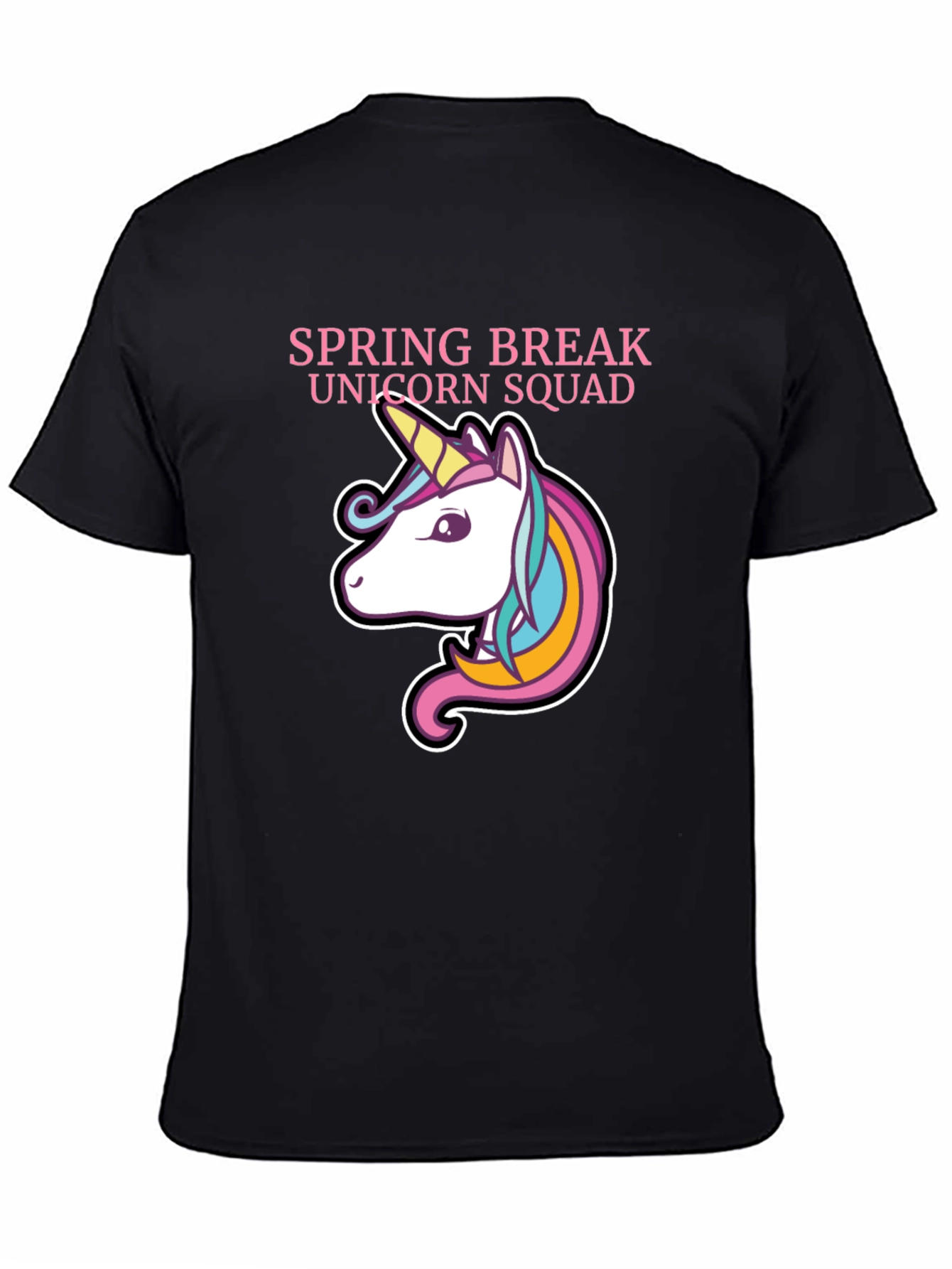 Spring Break Unicorn Squad Graphic T-Shirt