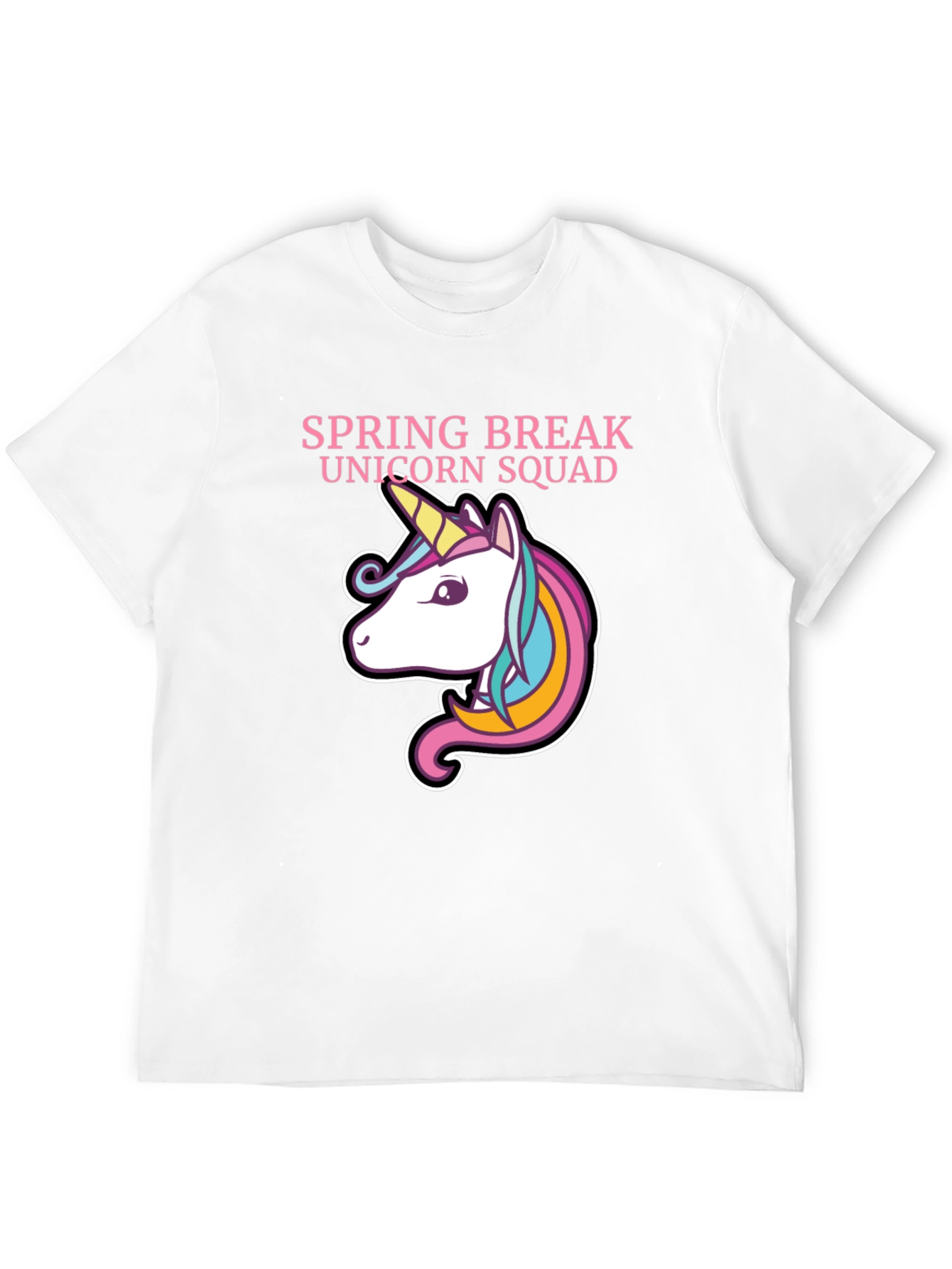 Spring Break Unicorn Squad Graphic T-Shirt