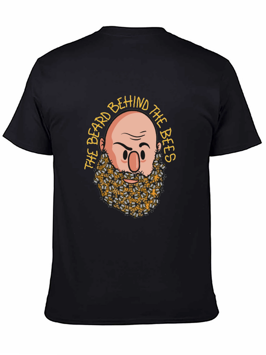 Bearded Bees Graphic T-Shirt - Unique Funny Design