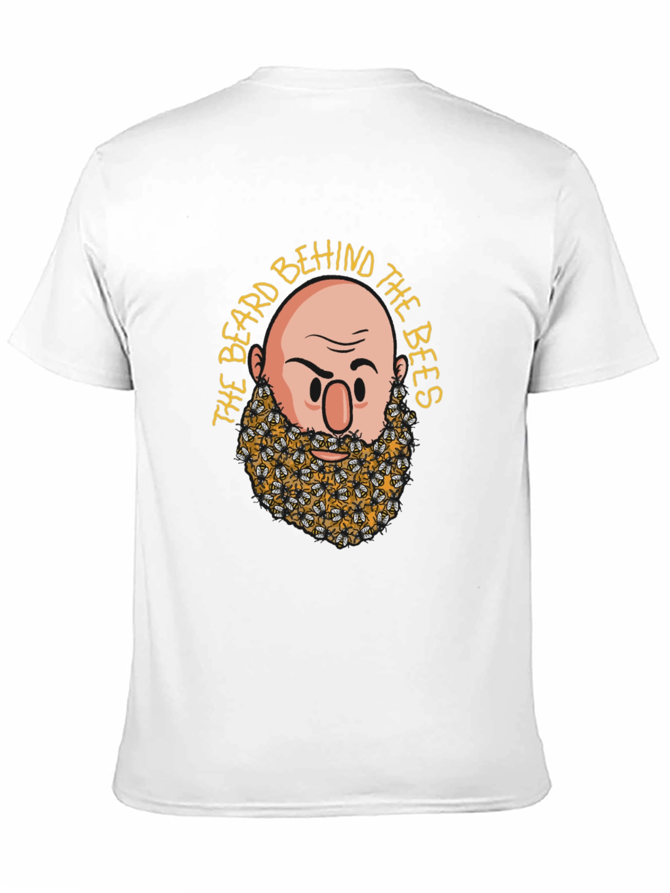 Bearded Bees Graphic T-Shirt - Unique Funny Design