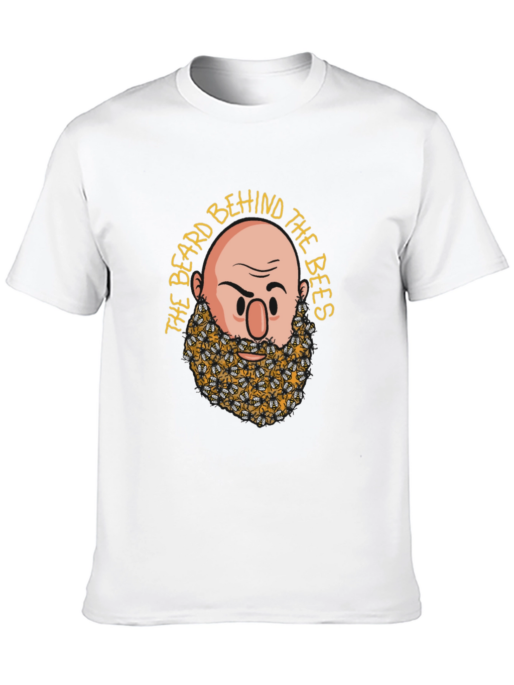 Bearded Bees Graphic T-Shirt - Unique Funny Design