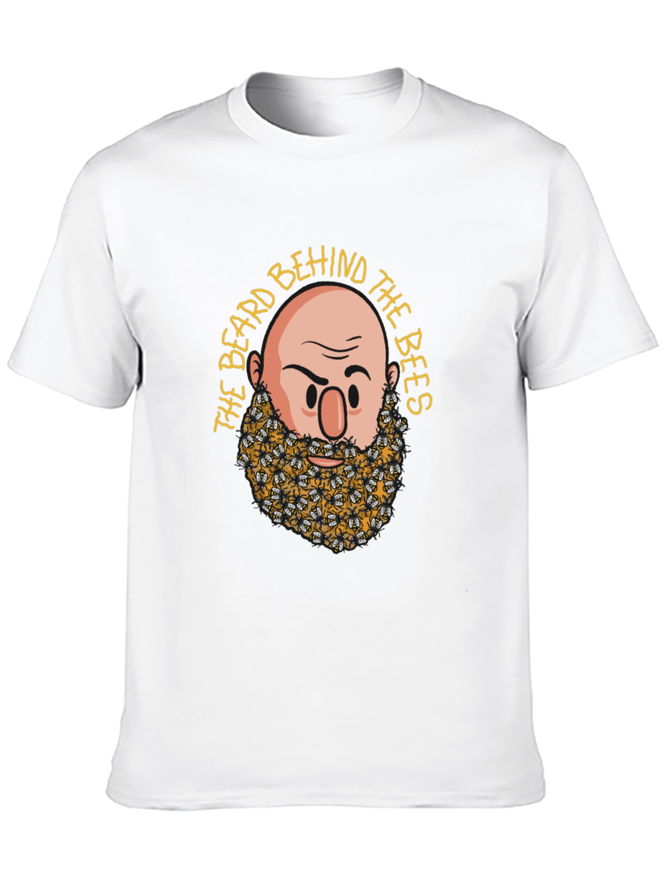 Bearded Bees Graphic T-Shirt - Unique Funny Design