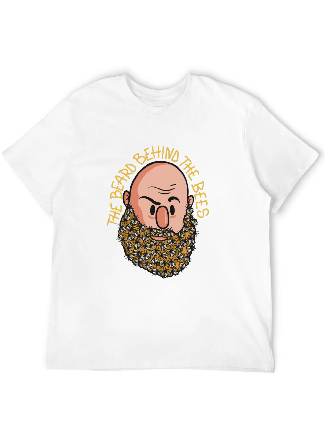 Bearded Bees Graphic T-Shirt - Unique Funny Design
