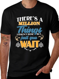 Million Things Black Graphic T-Shirt