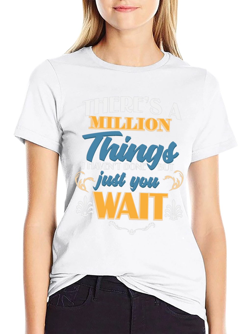 Million Things Black Graphic T-Shirt