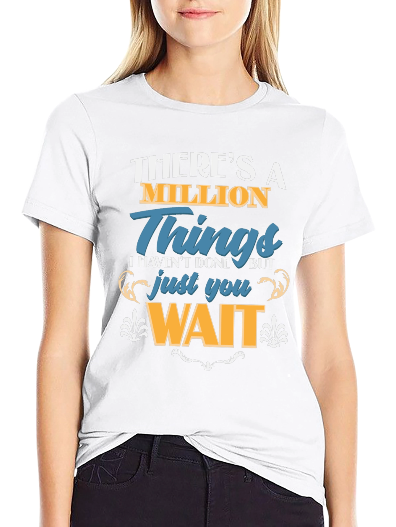 Million Things Black Graphic T-Shirt