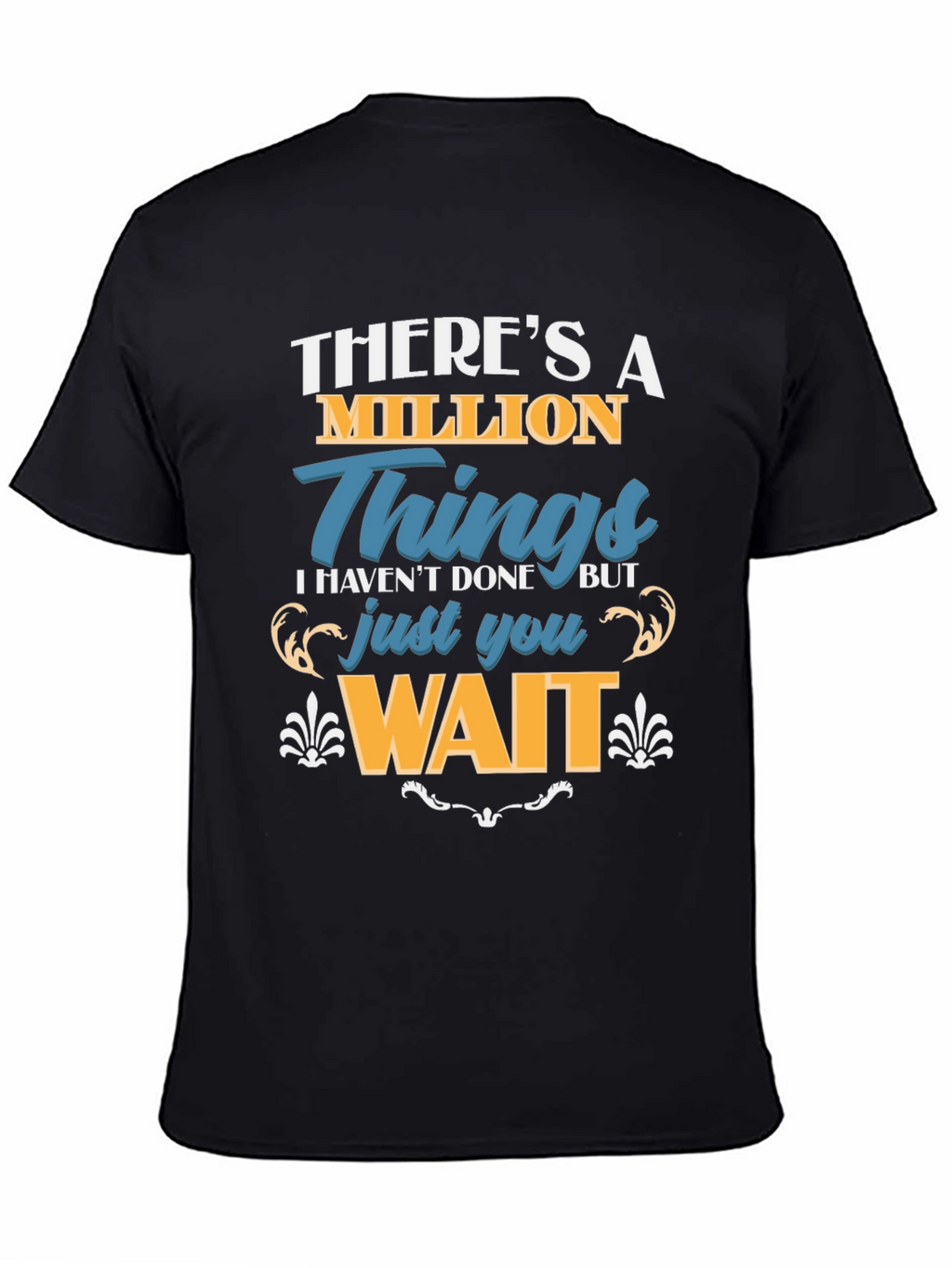 Million Things Black Graphic T-Shirt