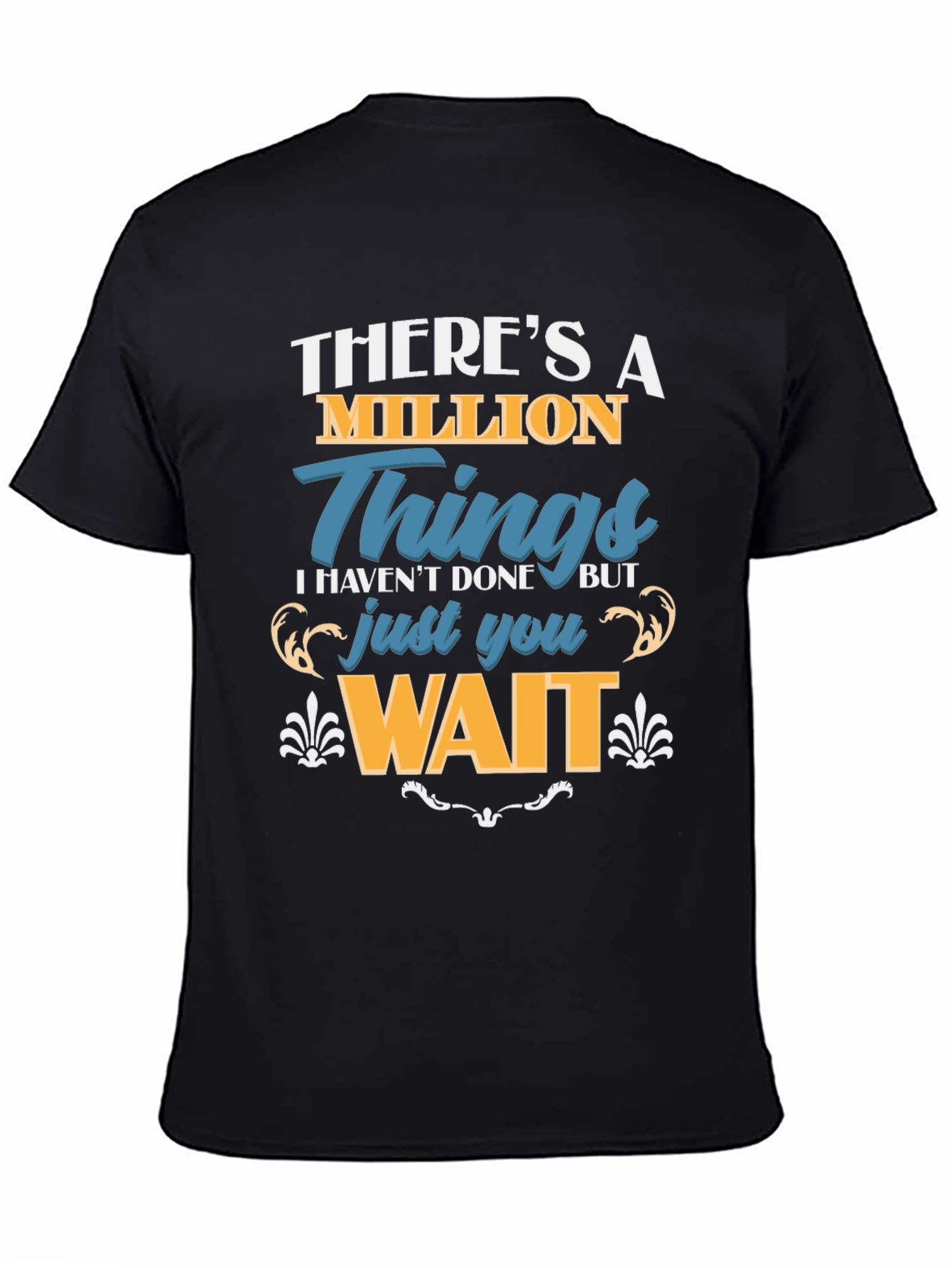 Million Things Black Graphic T-Shirt