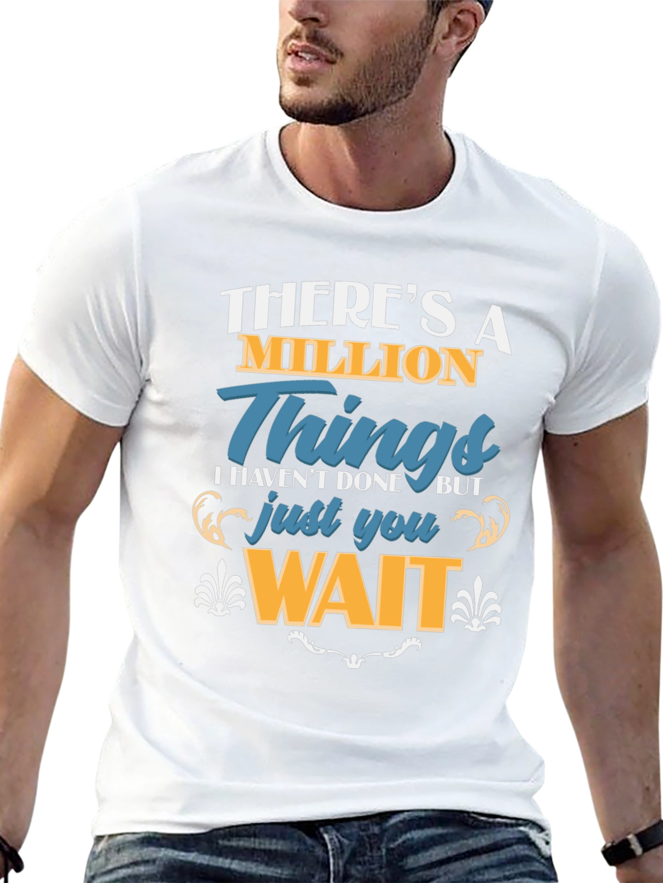 Million Things Black Graphic T-Shirt