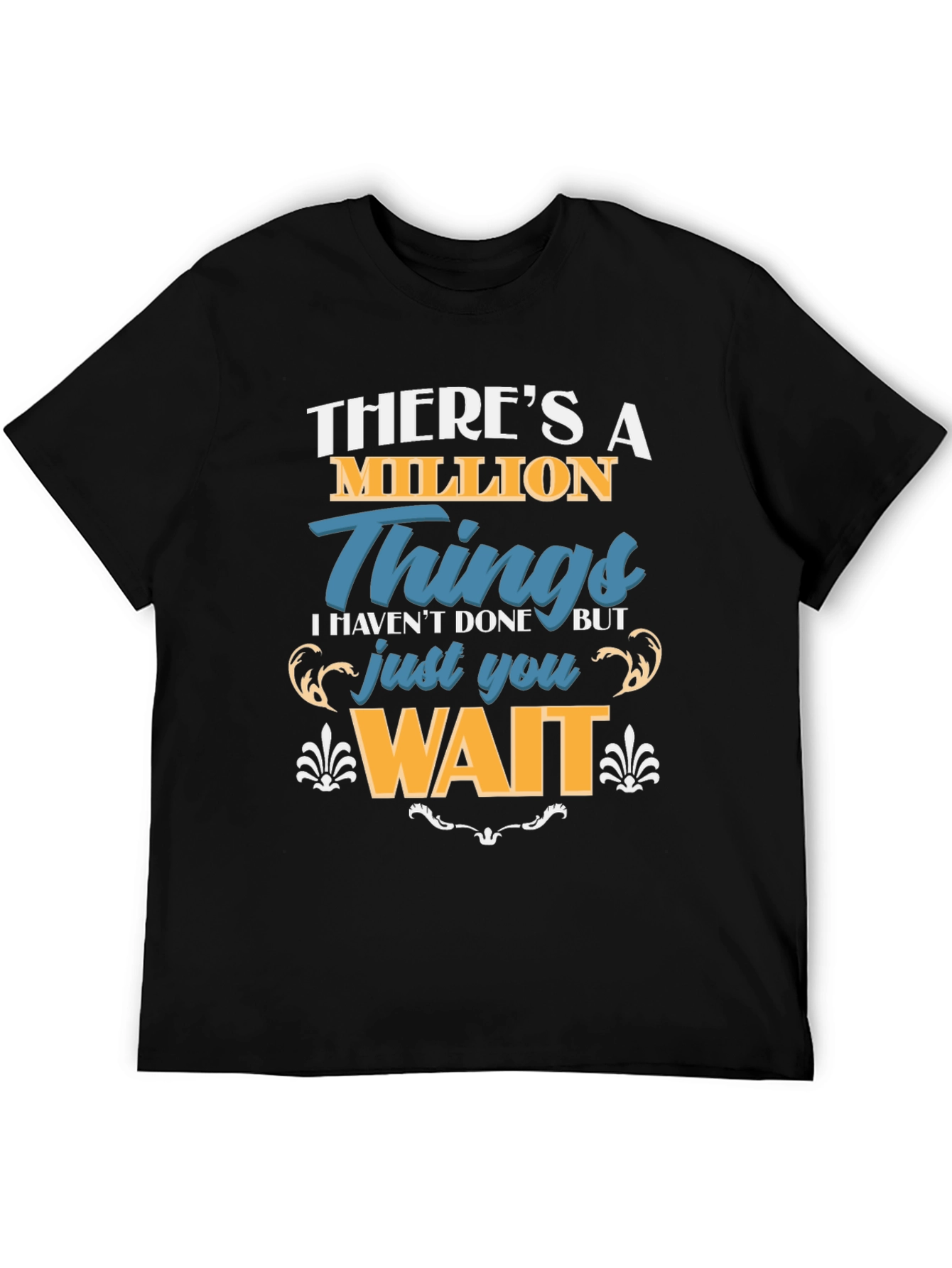 Million Things Black Graphic T-Shirt