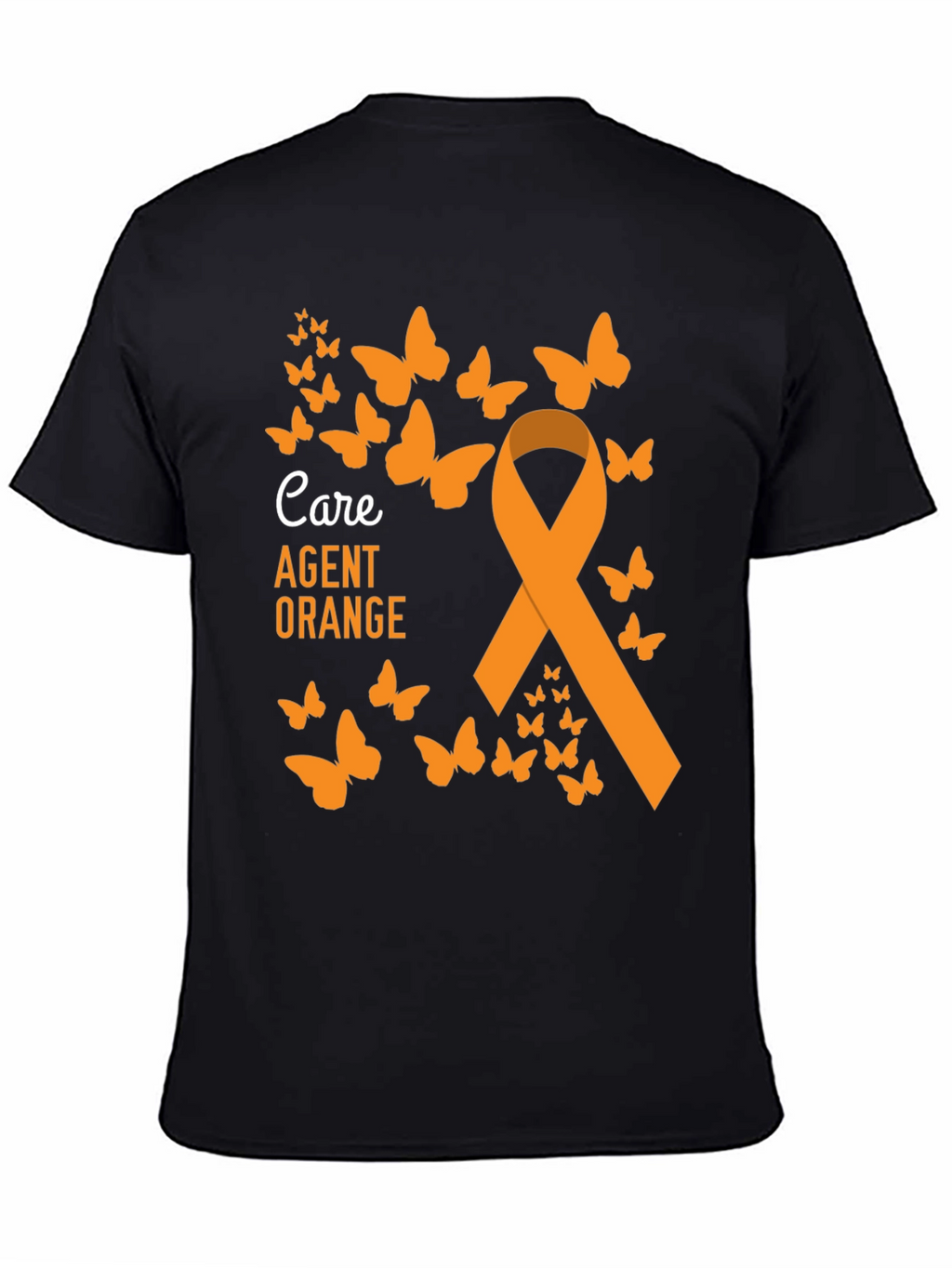 Agent Orange Awareness Butterfly Ribbon Tee