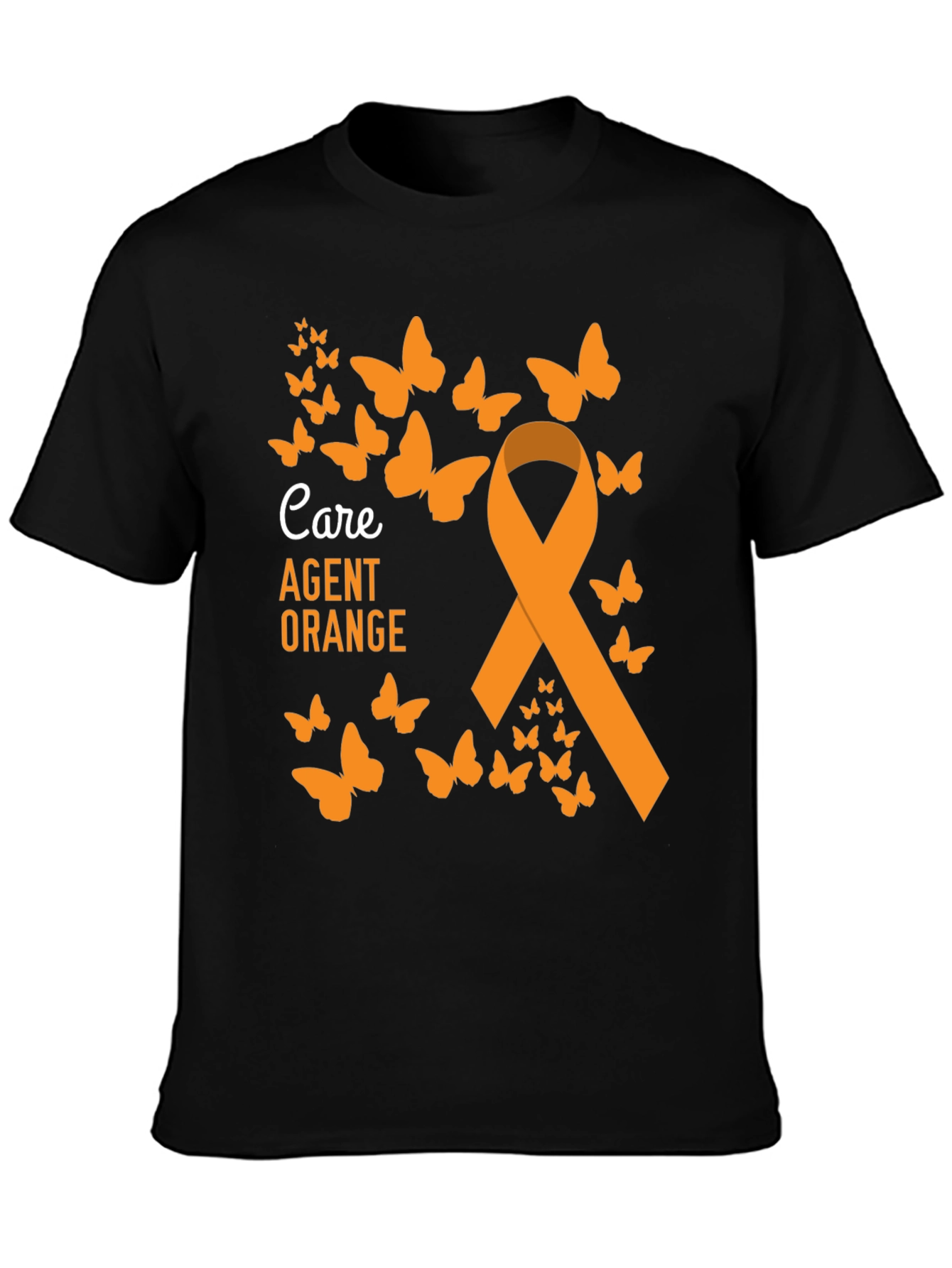 Agent Orange Awareness Butterfly Ribbon Tee