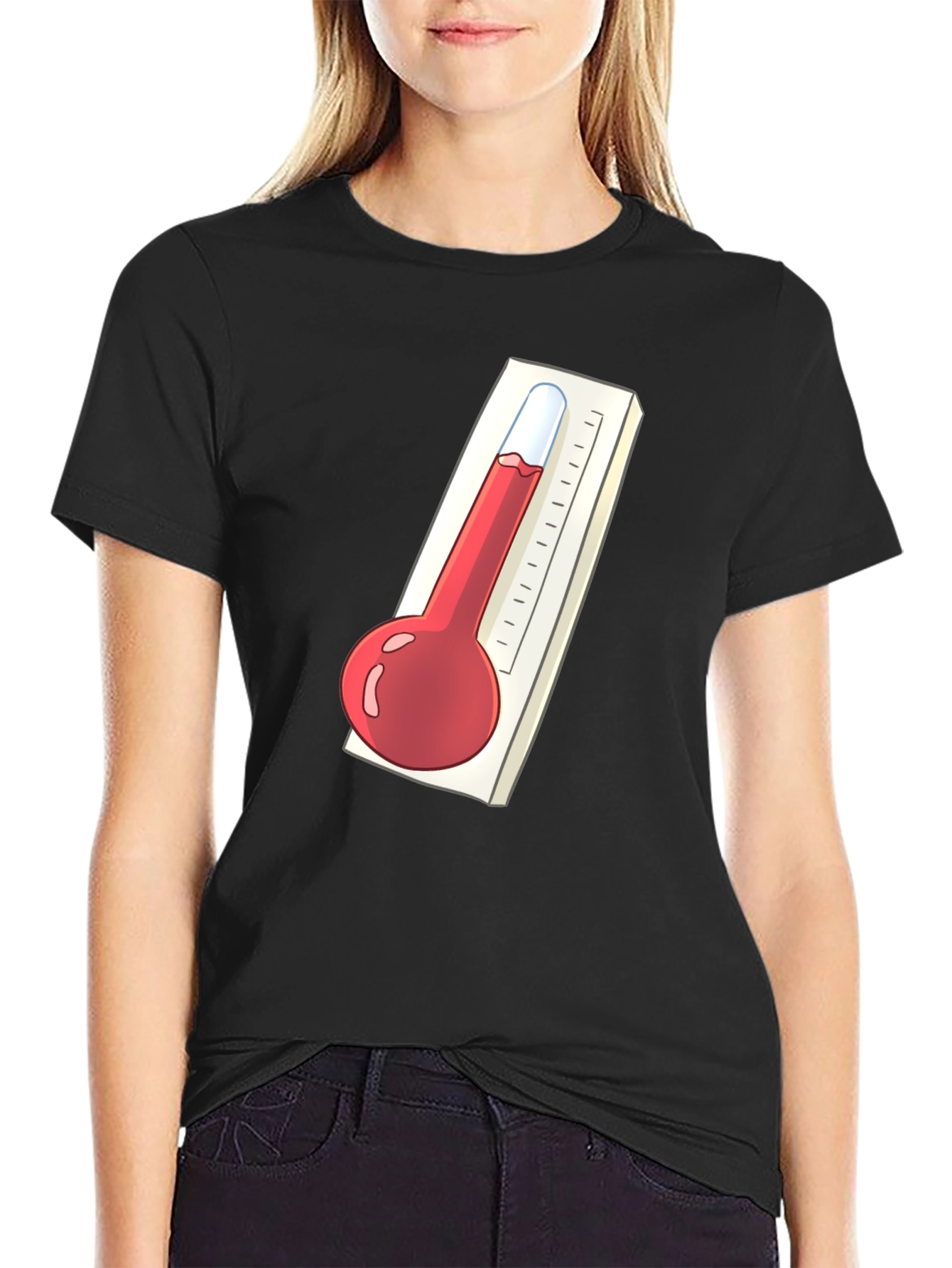 Thermometer Graphic Tee - Unisex Black T-Shirt