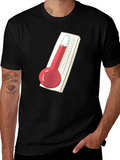 Thermometer Graphic Tee - Unisex Black T-Shirt