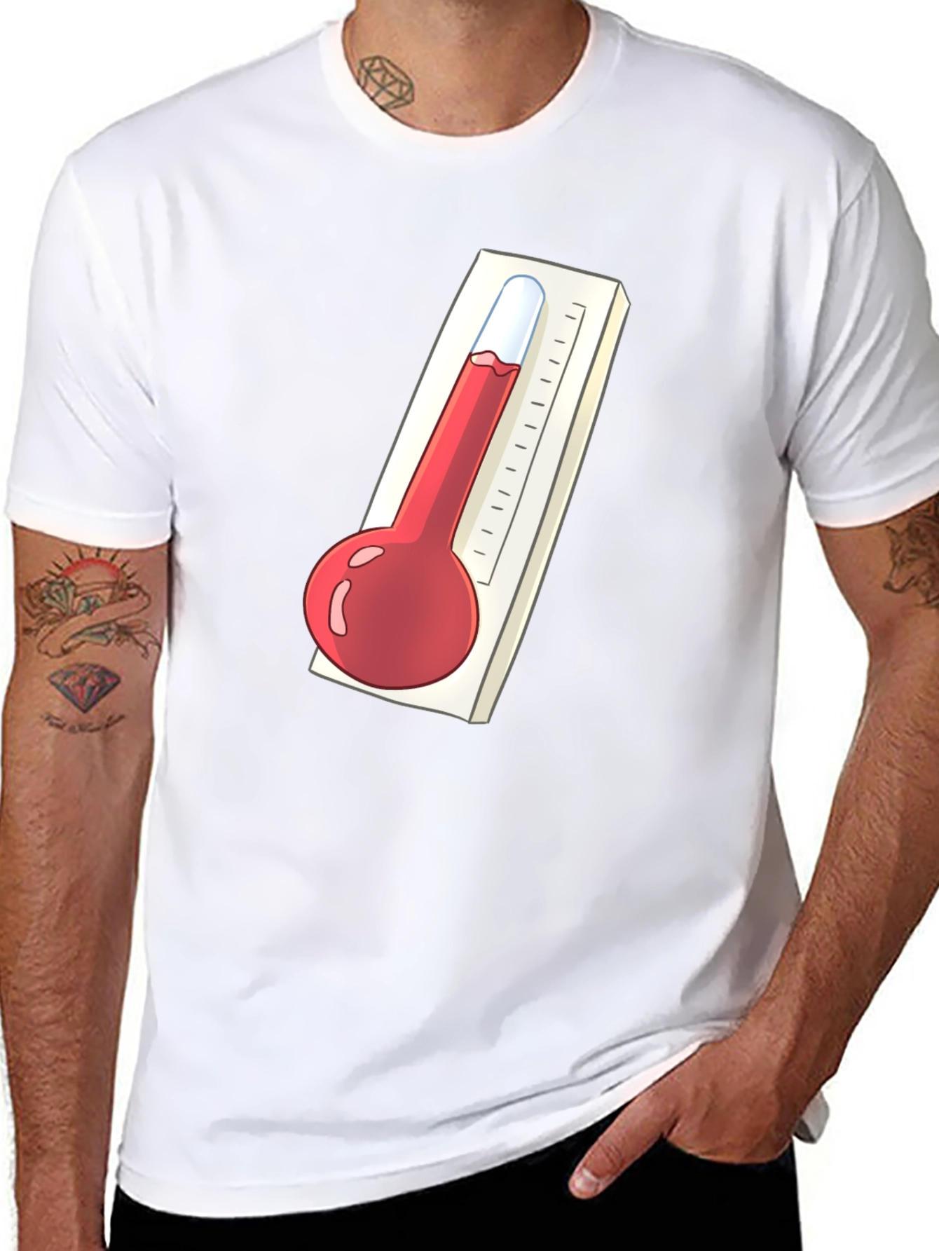 Thermometer Graphic Tee - Unisex Black T-Shirt
