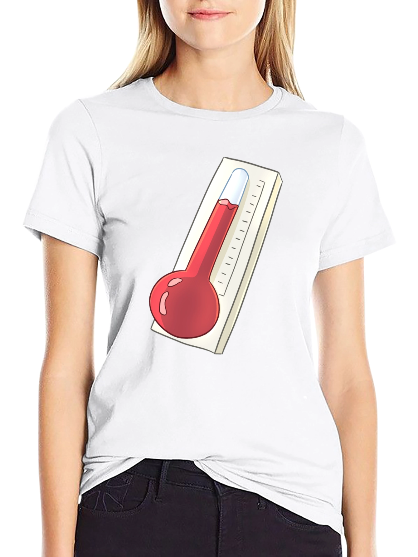 Thermometer Graphic Tee - Unisex Black T-Shirt
