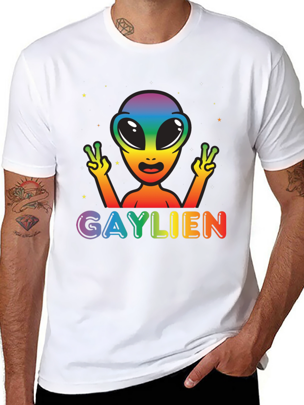 Gaylien Rainbow Pride T-Shirt