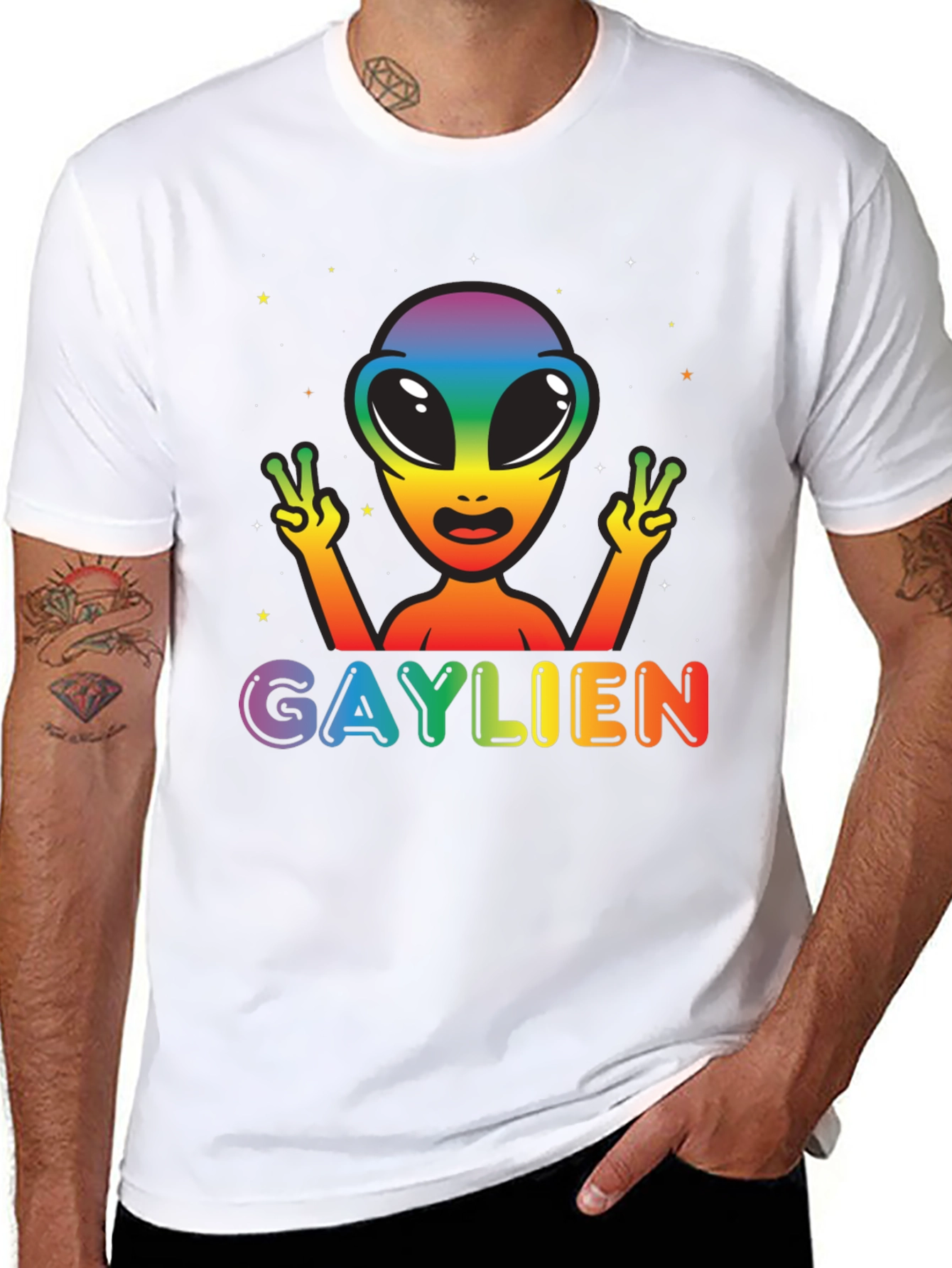 Gaylien Rainbow Pride T-Shirt
