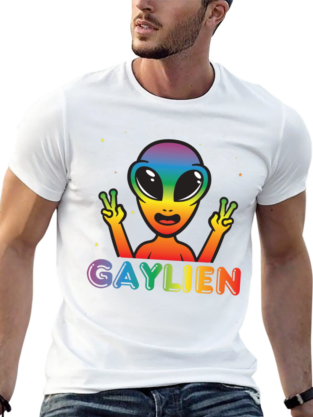 Gaylien Rainbow Pride T-Shirt