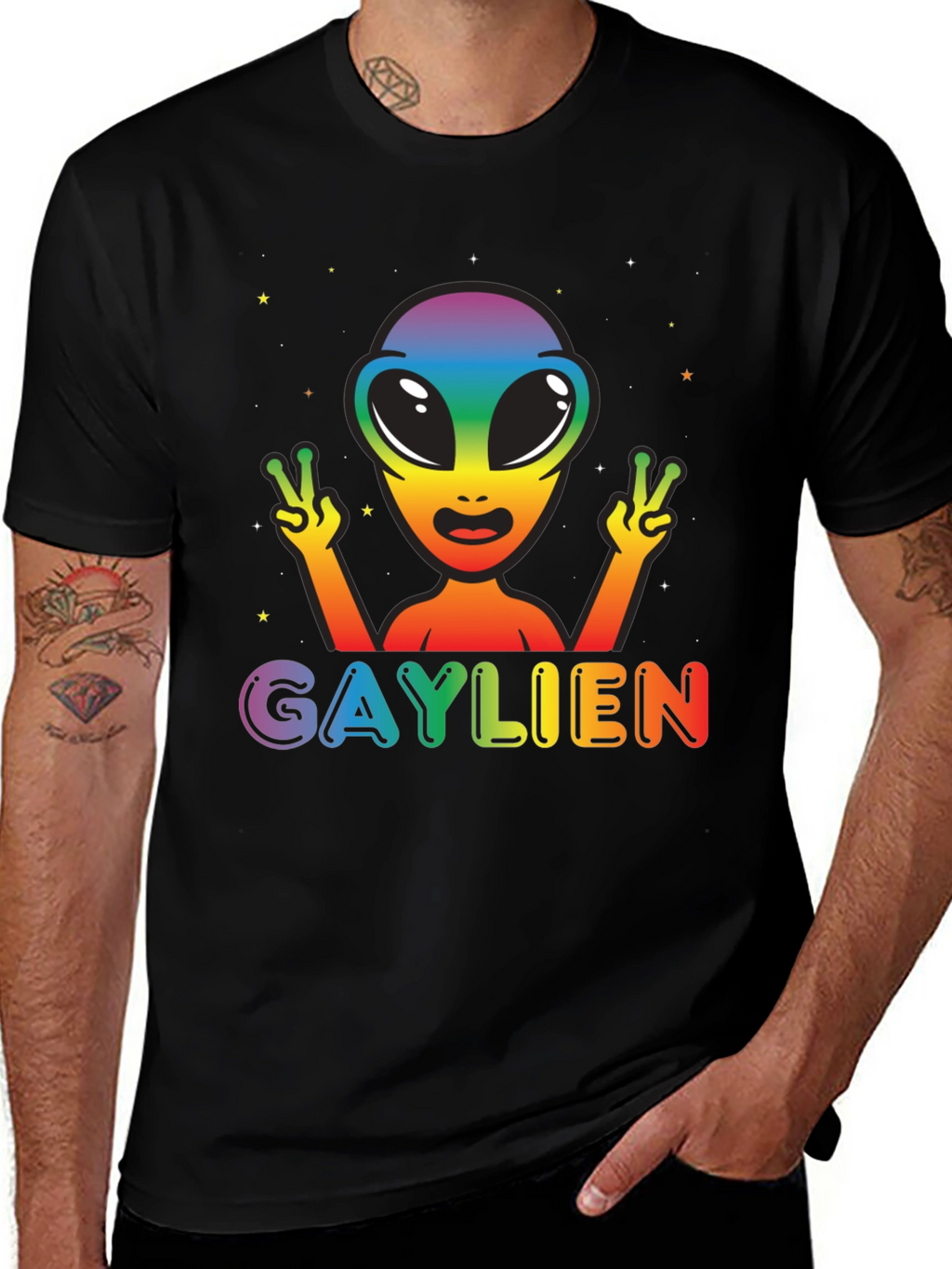 Gaylien Rainbow Pride T-Shirt
