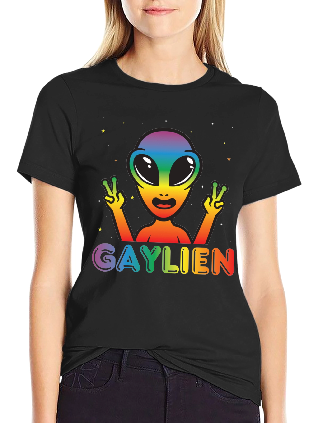Gaylien Rainbow Pride T-Shirt